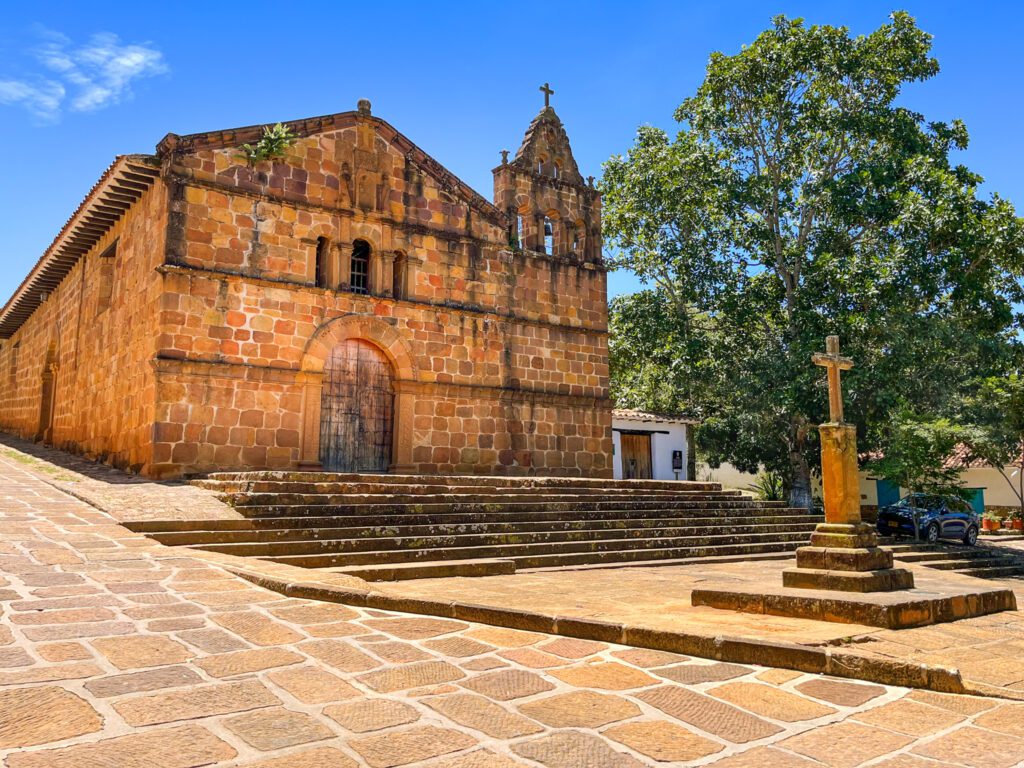 a colonial church in colombia