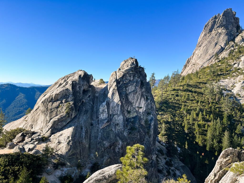 granite crags and domes seen up close.