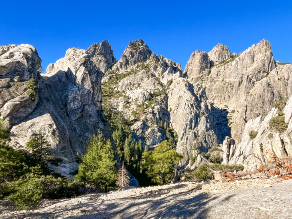 the granite crags of castle crags state park in california