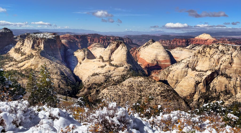 sandstone formations in zion national park