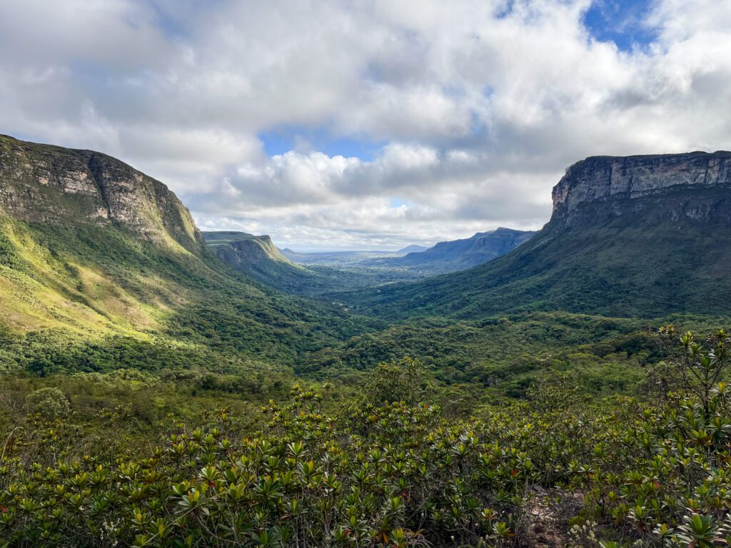 overlooking a valley in chapada diamantina, brazil