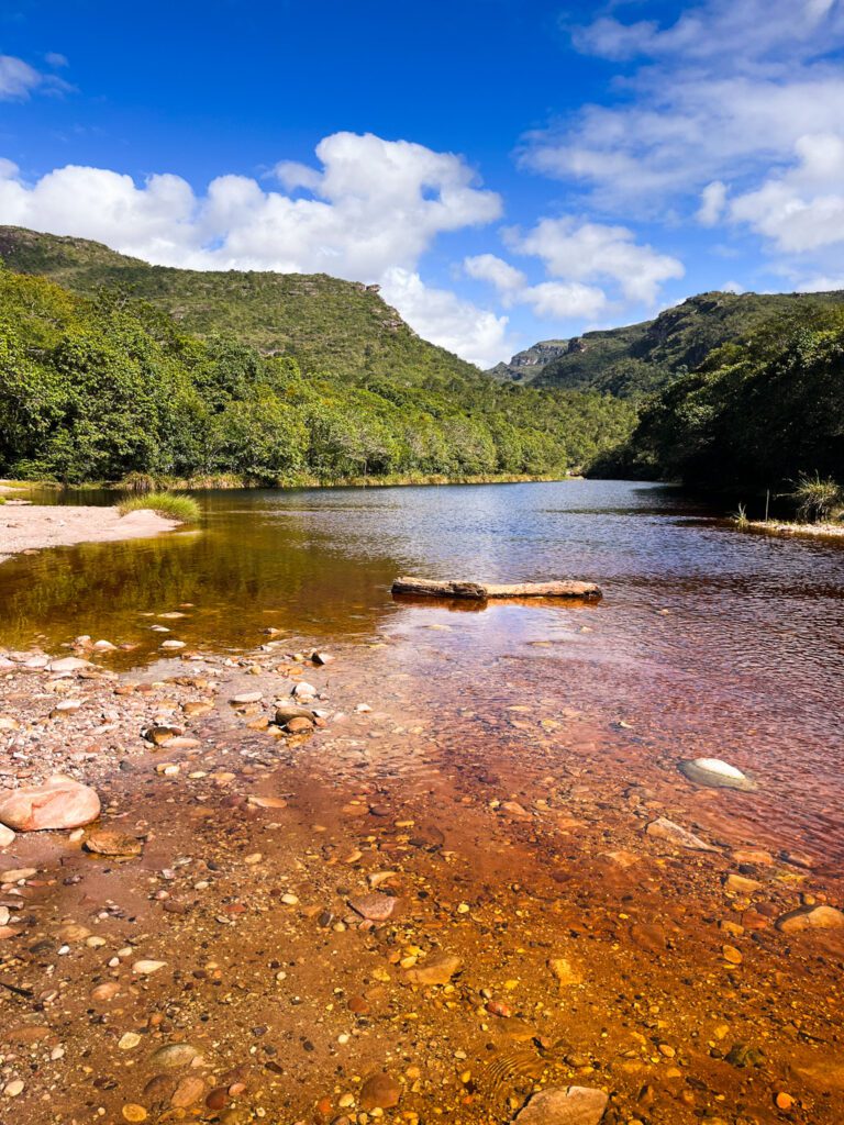 a river in chapada diamantina national park, brazil