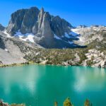 an alpine lake in california's eastern sierra mountains