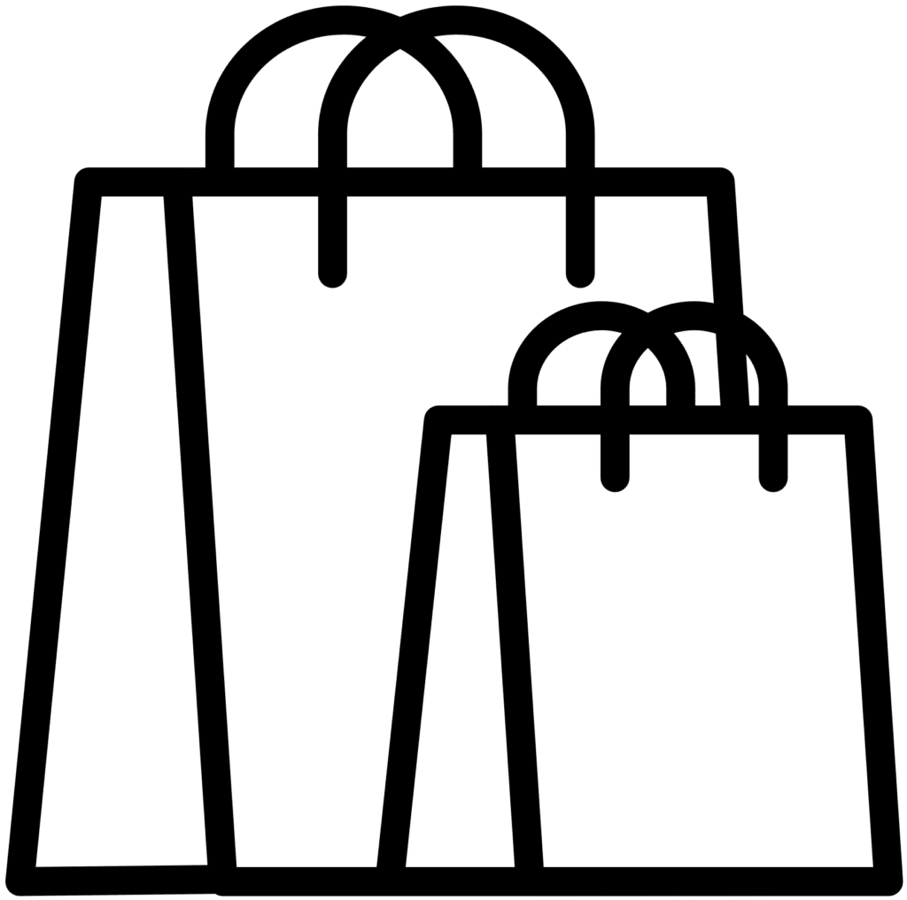 a shopping bag graphic