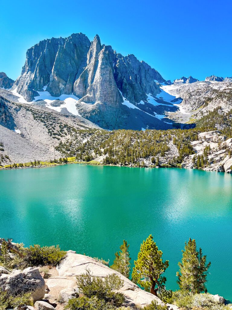 second lake on the big pine lakes hike