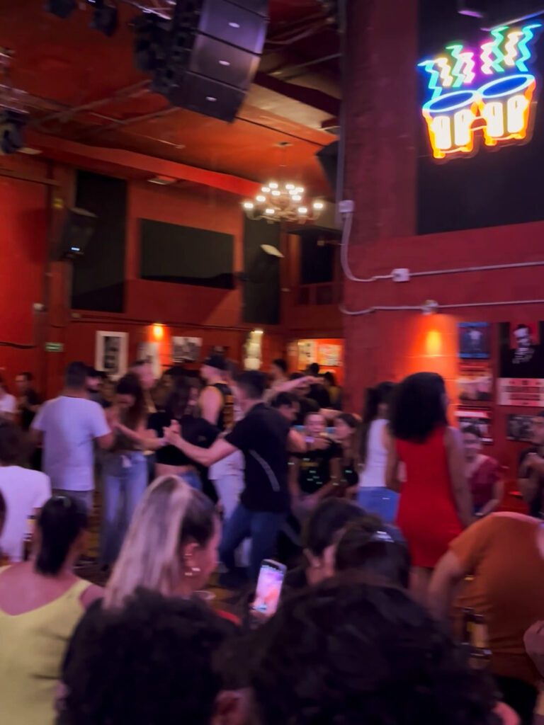 salsa dancing at a nightclub in colombia