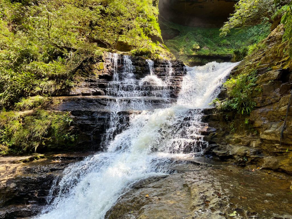 a waterfall near san gil, colombia