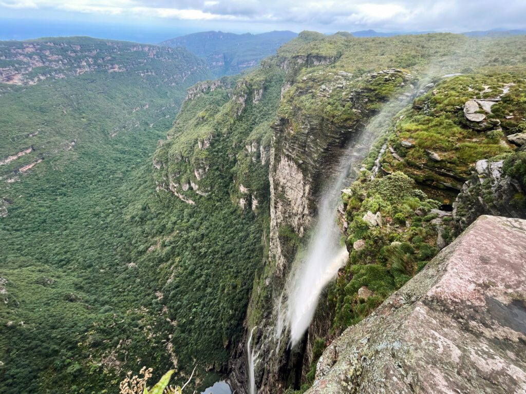 cachoeria da fumaca, a waterfall in vale do capao, brazil